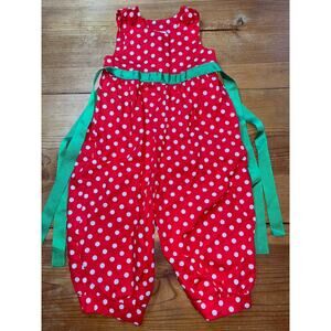 Banana Split Red Polka Dot Romper Size 12 Months